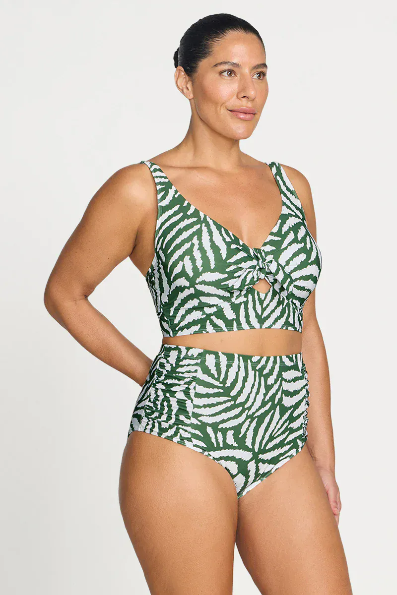 Artesands Alabastron Botticelli High Waist Swim Pant - Olive - Image 3
