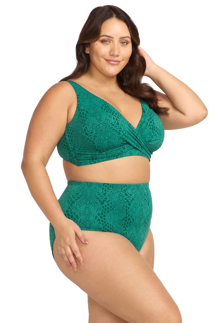 Artesands Ekhis Renoir High Waist Pant - Green - Image 4