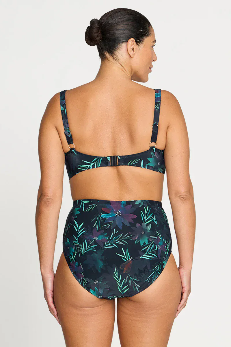 Artesands Lunafleur Delacroix Cross Over Bikini Top - Navy - Image 3
