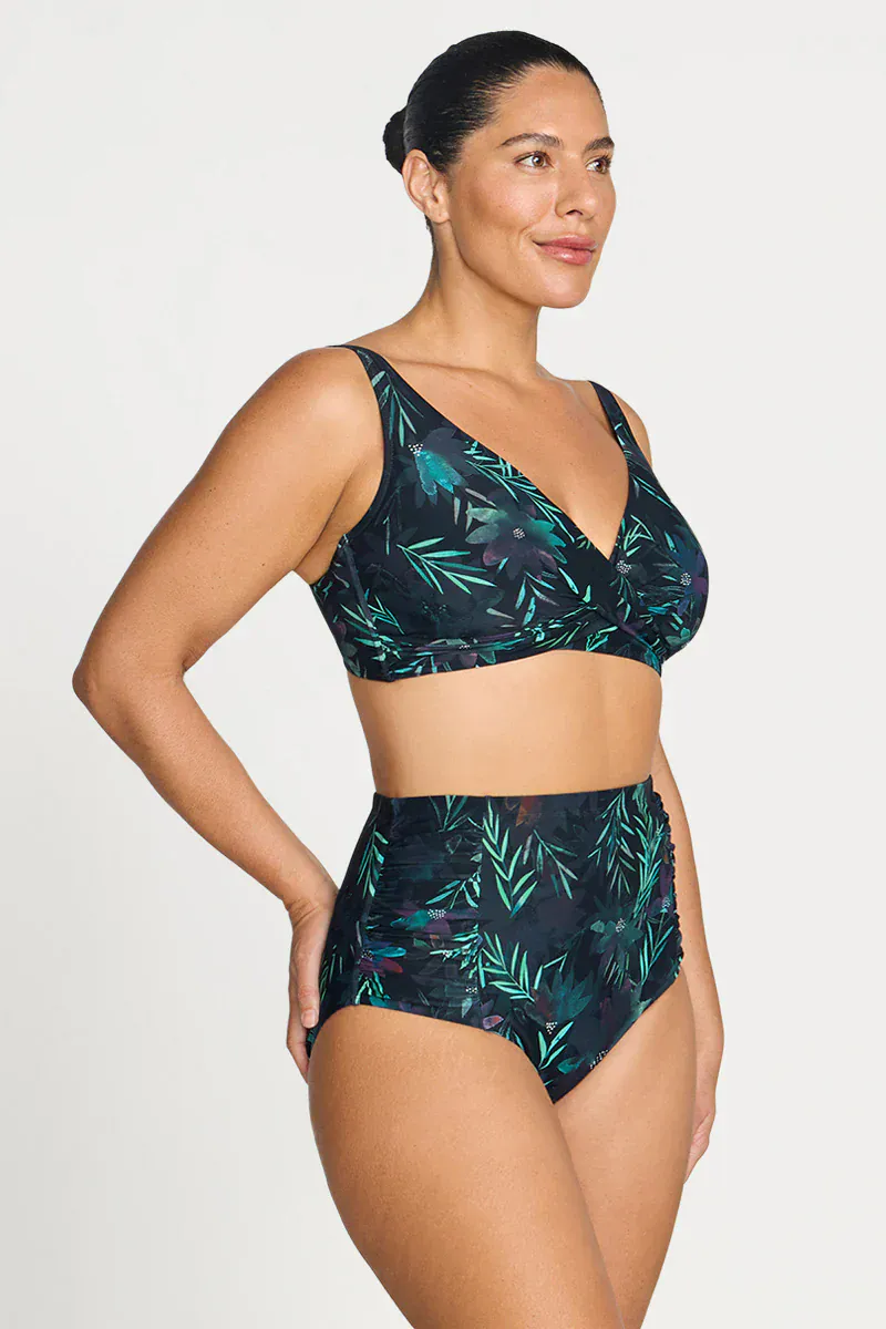 Artesands Lunafleur Delacroix Cross Over Bikini Top - Navy - Image 4