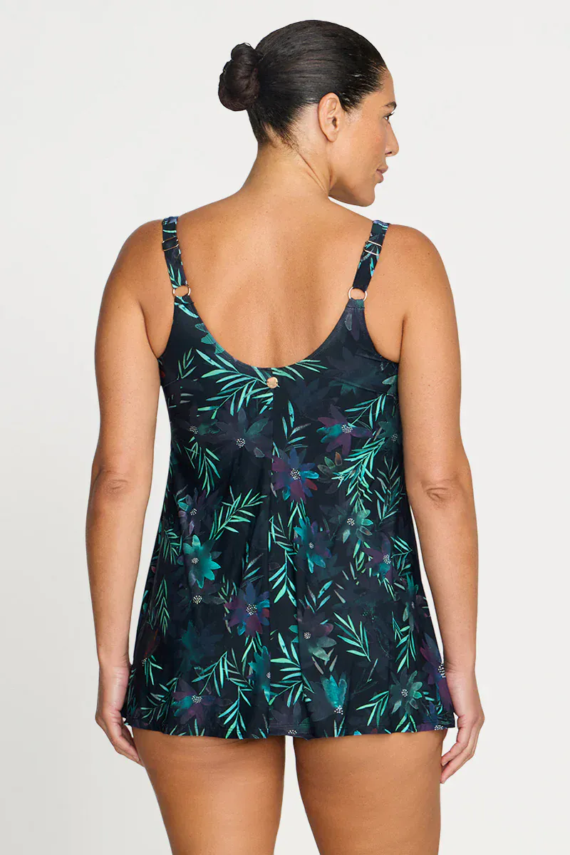 Artesands Lunafleur Delacroix Cross Over Swim Dress - Navy - Image 5
