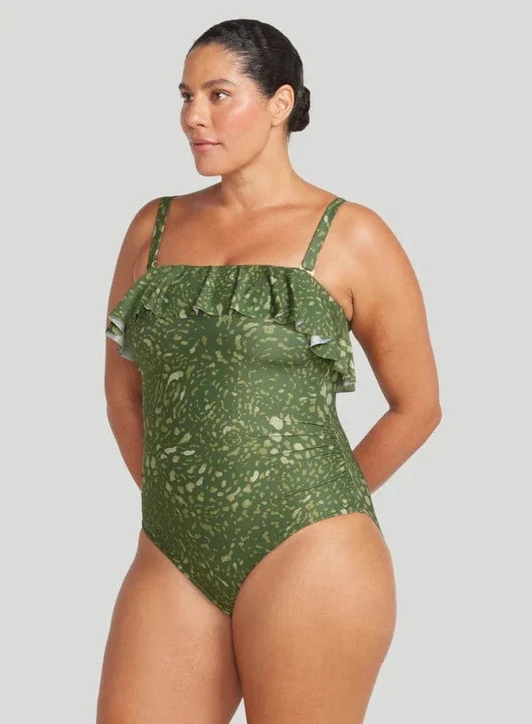 Artesands Vellichore Vermeer Frill Bandeau One Piece - Olive - Image 3