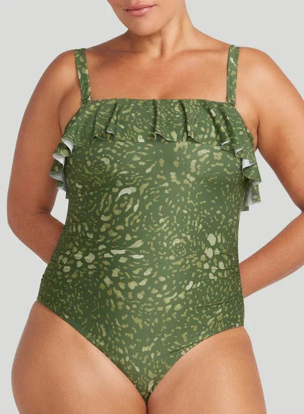 Artesands Vellichore Vermeer Frill Bandeau One Piece - Olive - Image 4