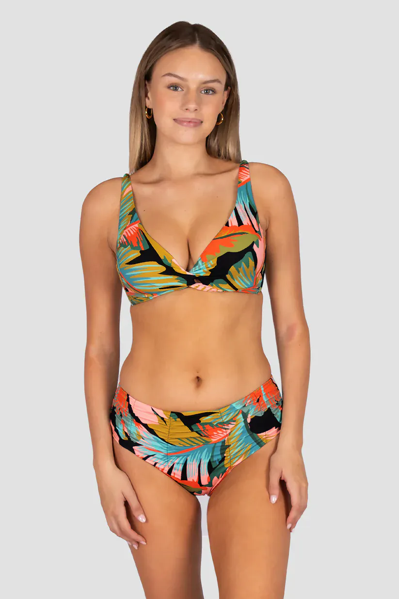 Baku Kokomo D/DD Twist Bikini Bra Top - Black