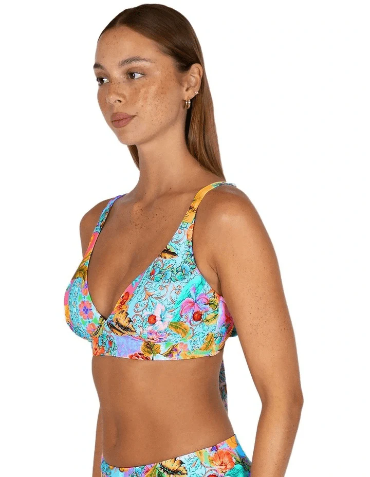 Baku Sardinia C-D Longline Bikini Bra Top- Ocean - Image 3