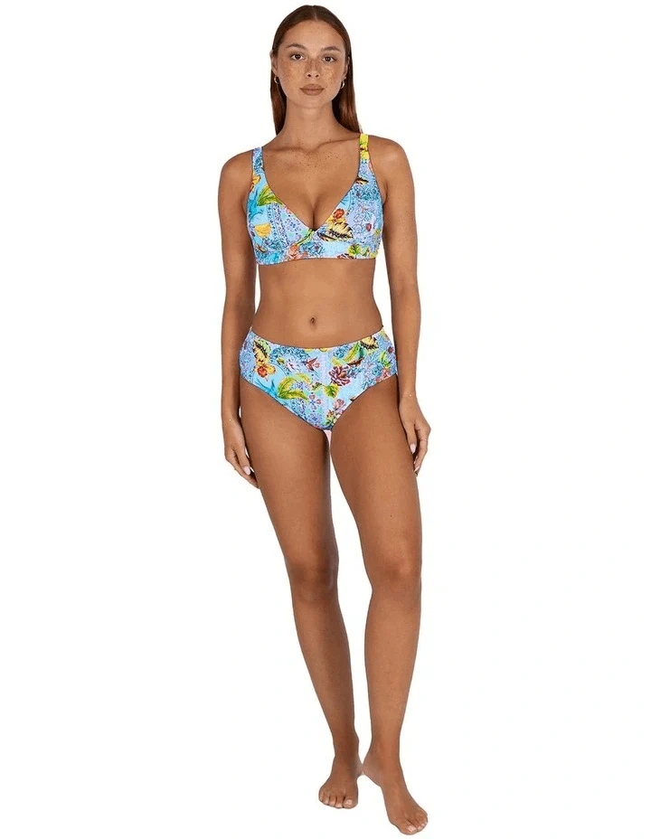 Baku Sardinia C-D Longline Bikini Bra Top- Ocean - Image 4