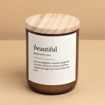 Dictionary Candle - Beautiful