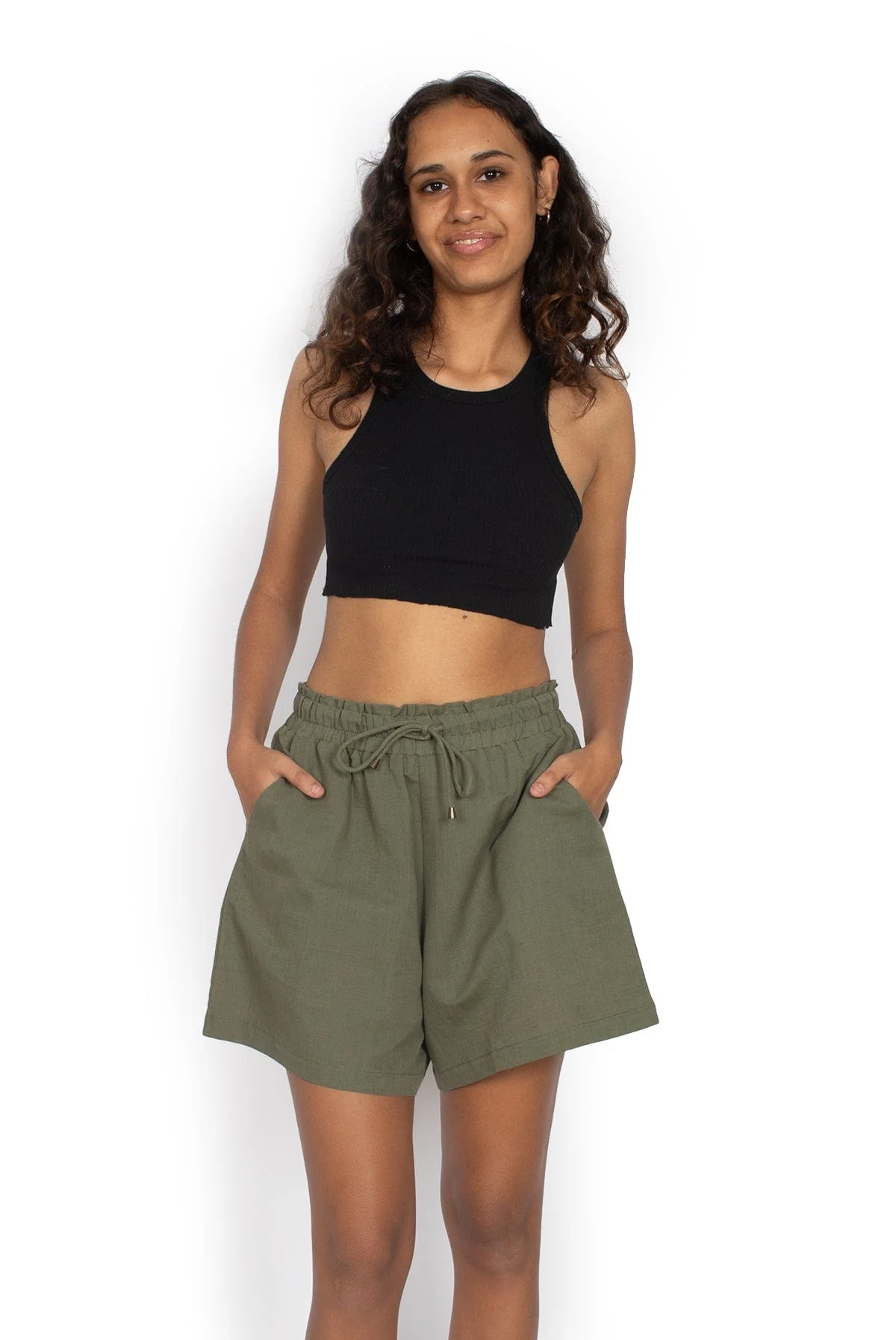 Betty Shorts - Olive