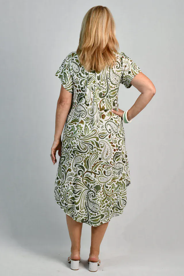 Bodacious Great Harbour Dress - Paisley Green - Image 2