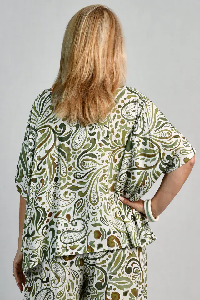 Bodacious Sydney Top - Paisley Green - Image 2