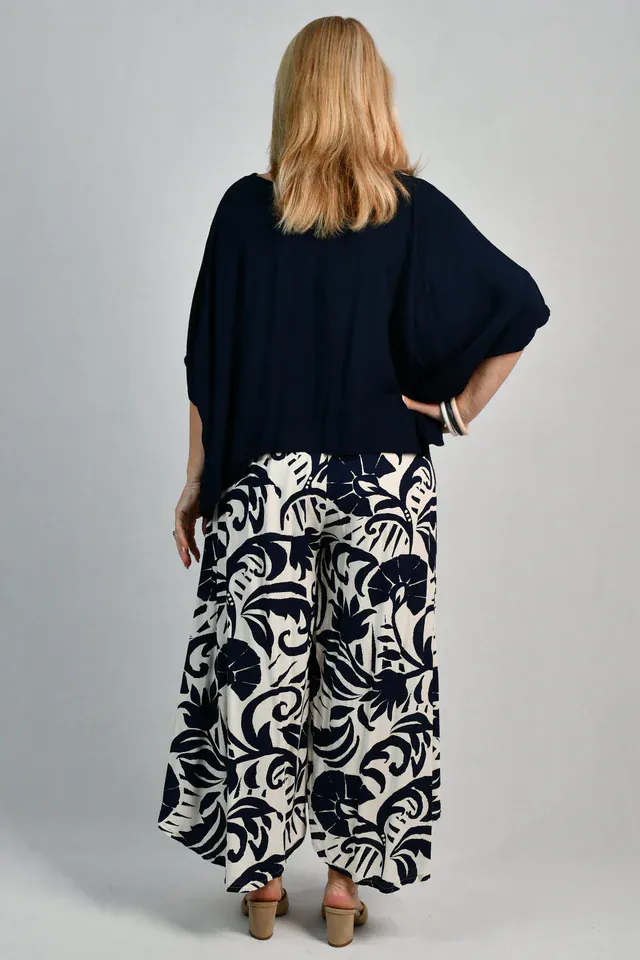 Bodacious Sydney Wide Leg Pant - Nautilus Navy - Image 2