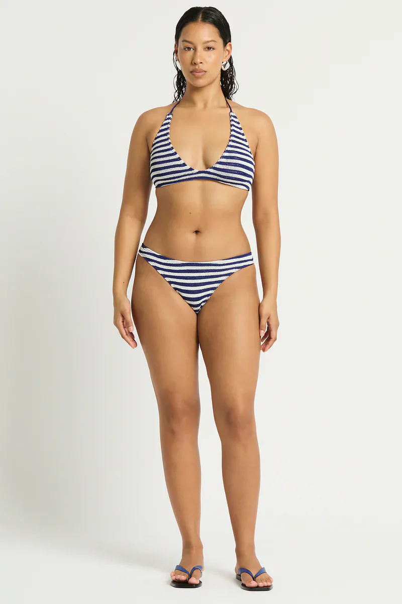 Bond Eye Dot Stripe Astrid Crop - Navy / White - Image 5