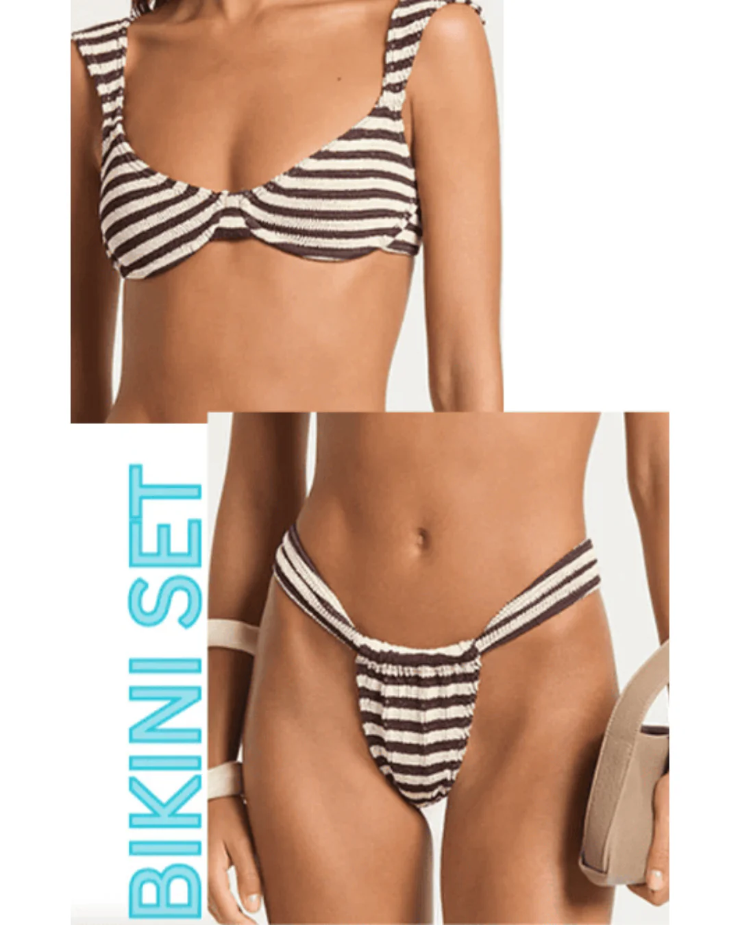 Bond Eye Georgia Balconette and Georgia Brief- Sable Stripe