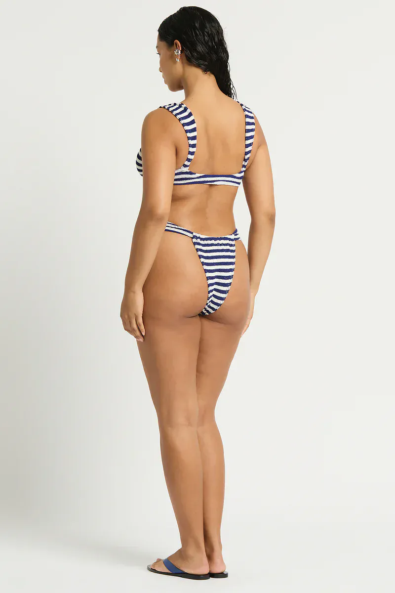 Bond Eye Dot Stripe Georgia Balconette - Navy / White - Image 7