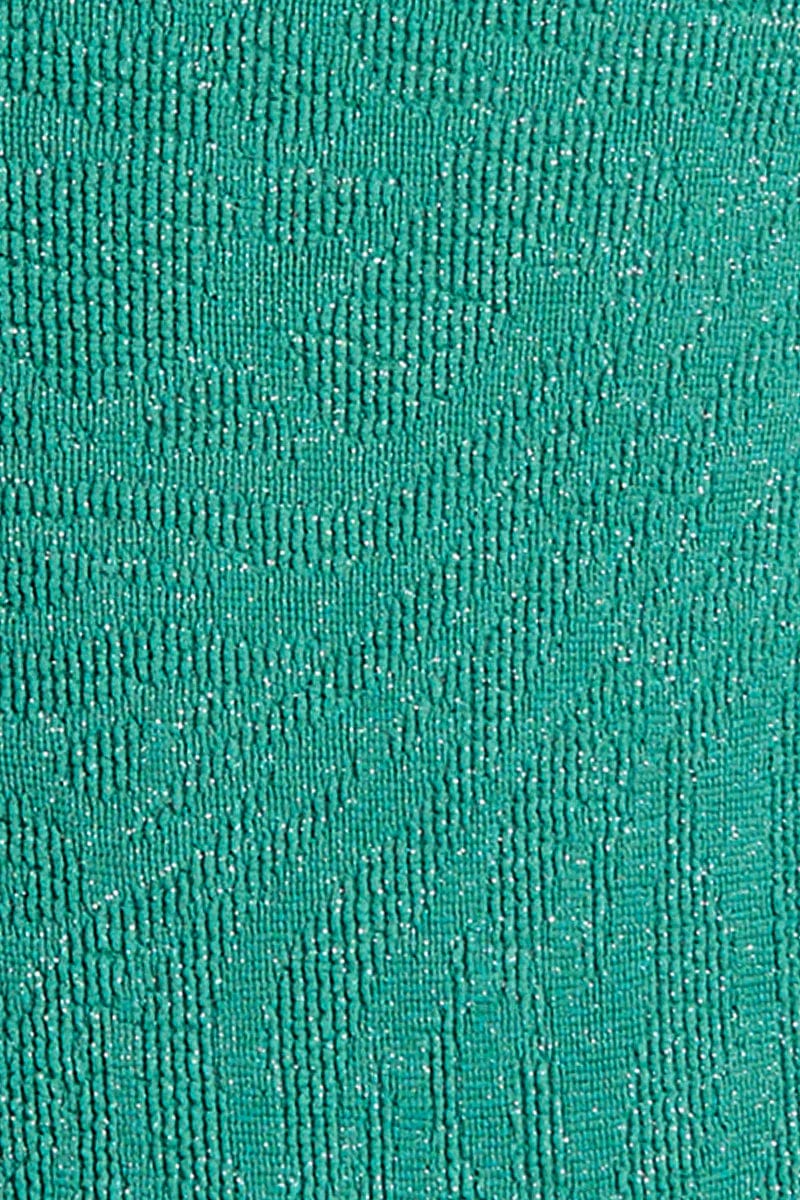 Bond Eye Ring Tie Back Blake Bandeau - Teal Lurex - Image 6