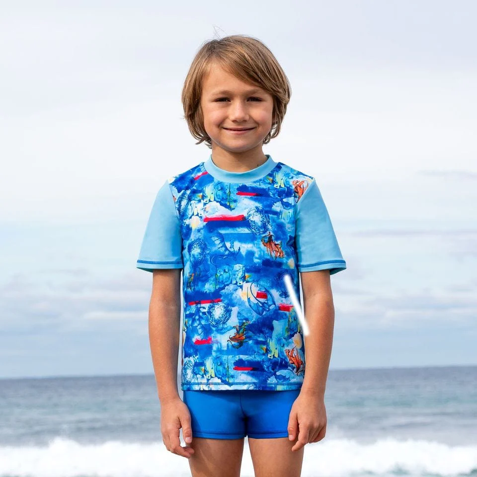 Salty Ink Boys Cosmik Dragon S/S Rashvest - Image 4