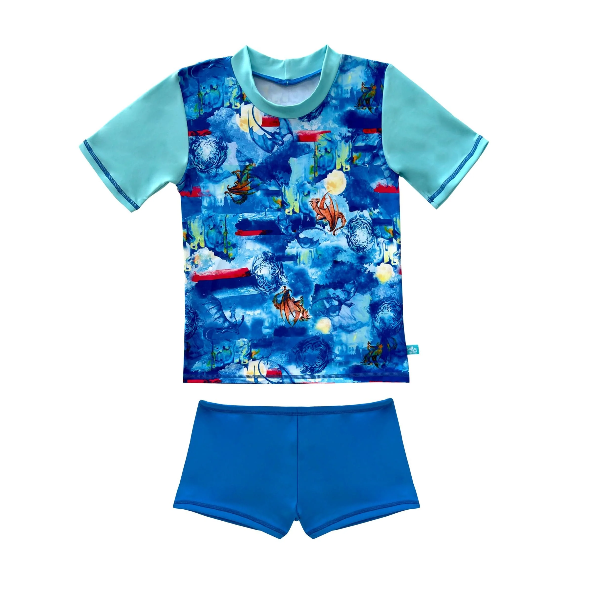 Salty Ink Boys Cosmik Dragon S/S Rashvest - Image 6