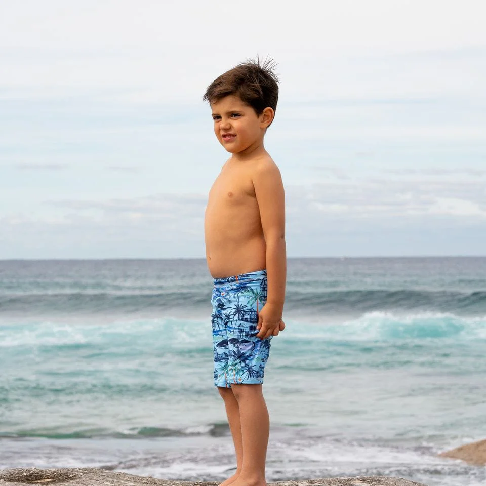 Salty Ink Boys Tiki Jammer - Vintage Blue - Image 4