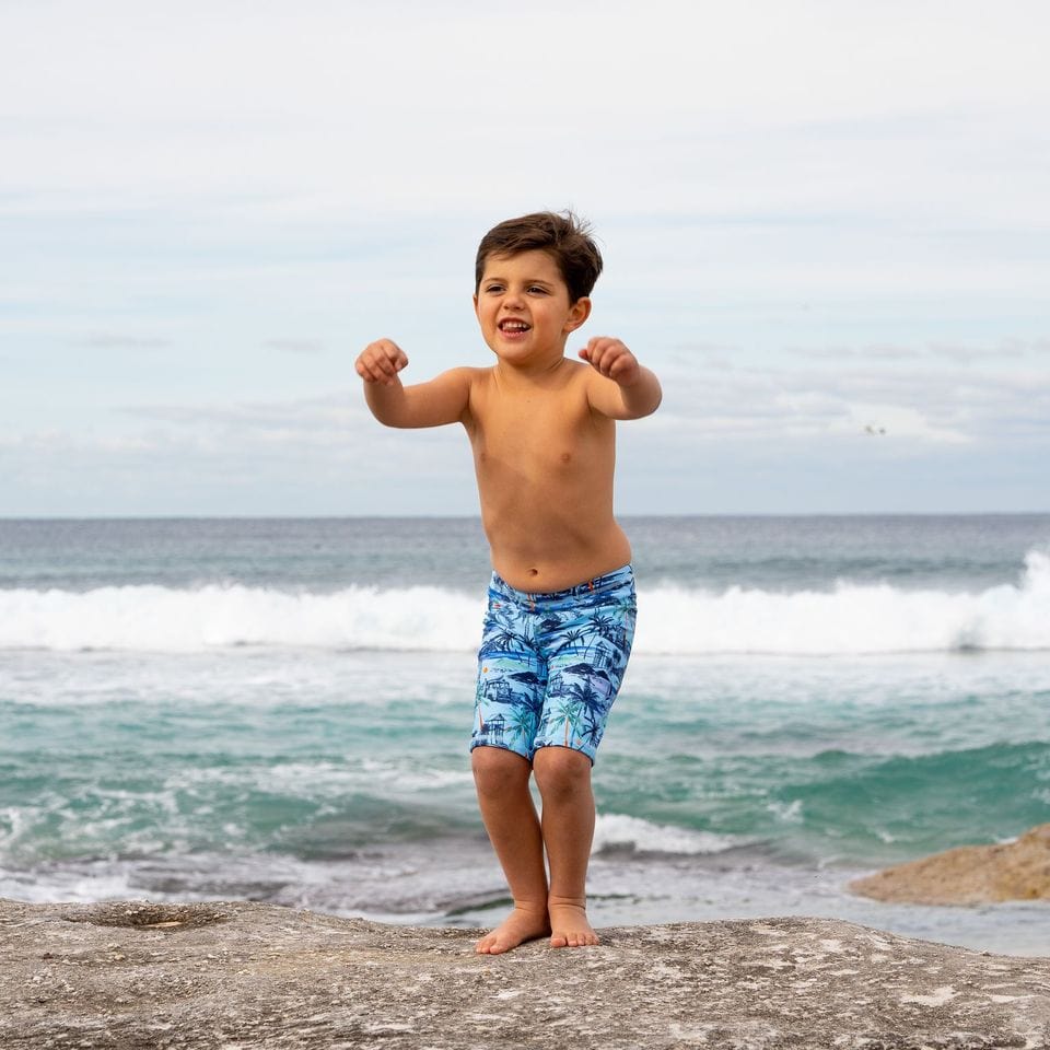 Salty Ink Boys Tiki Jammer - Vintage Blue - Image 5