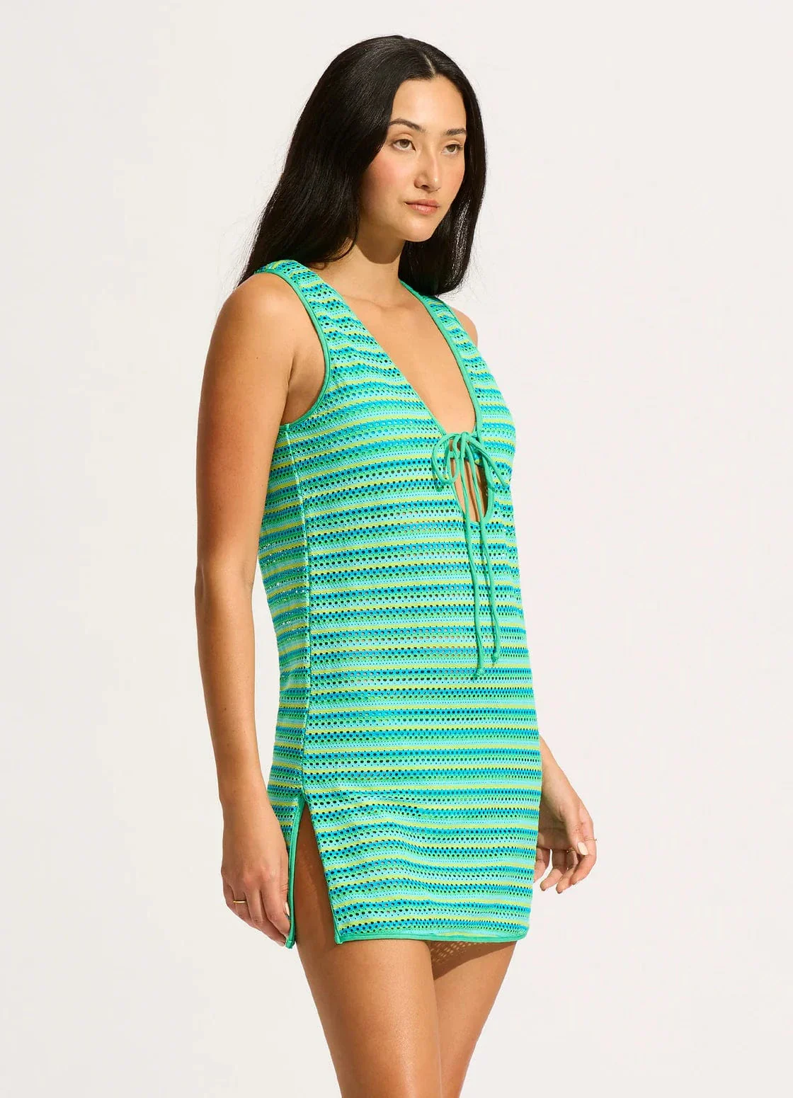 Seafolly Calypso Mini Cover Up - Jade - Image 4