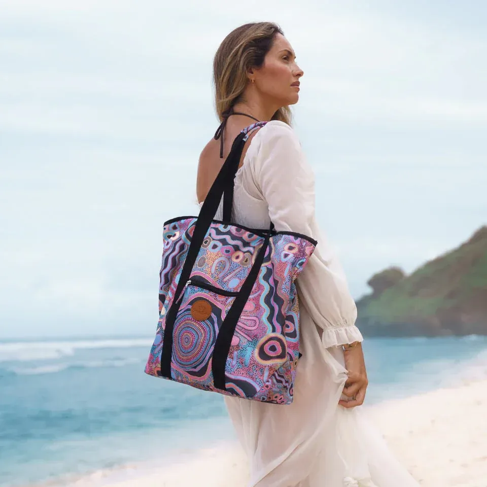 Camping Under The Moonlight Beach Bag - Image 4