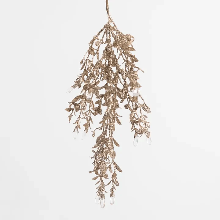 Cascading Leaf Hanging Decoration - Gold