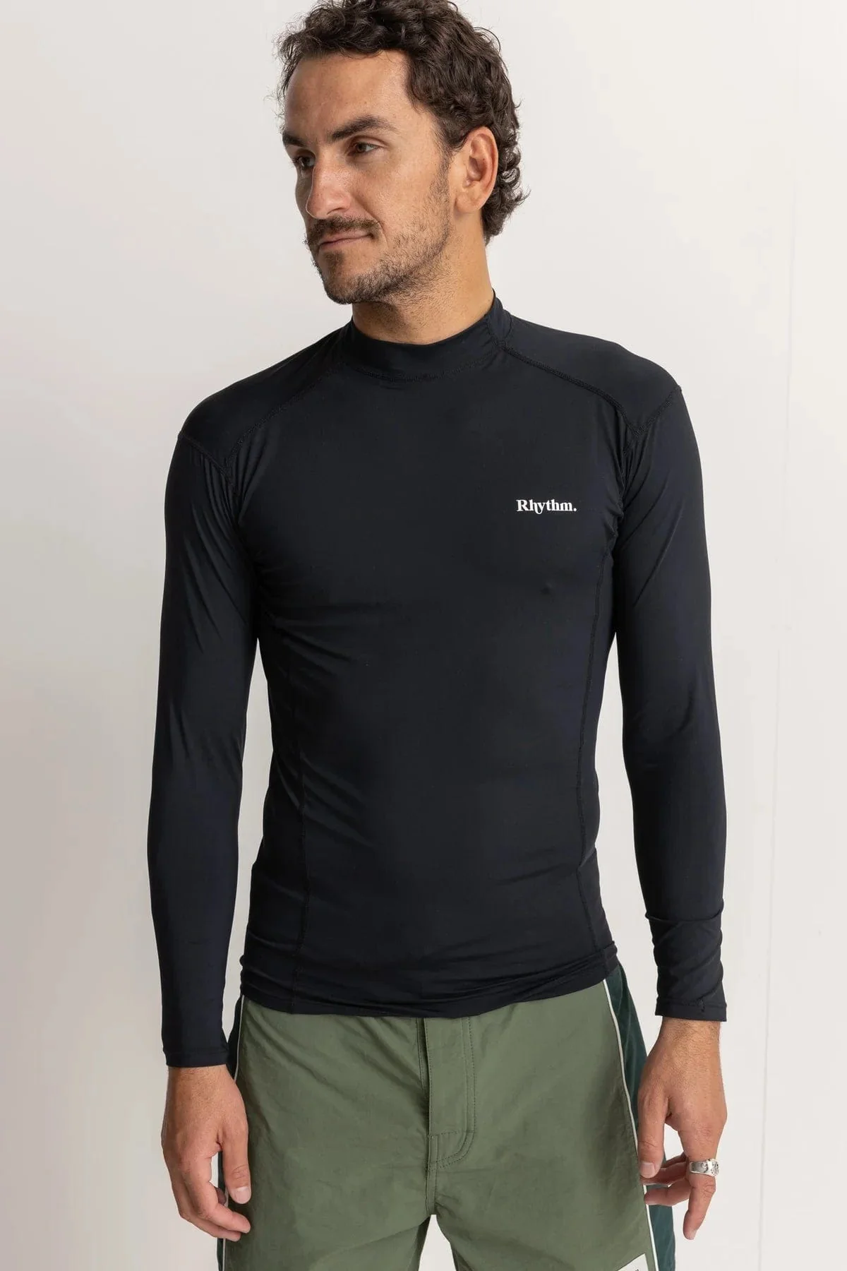 Rhythm Classic Long Sleeve Rash Shirt - Black