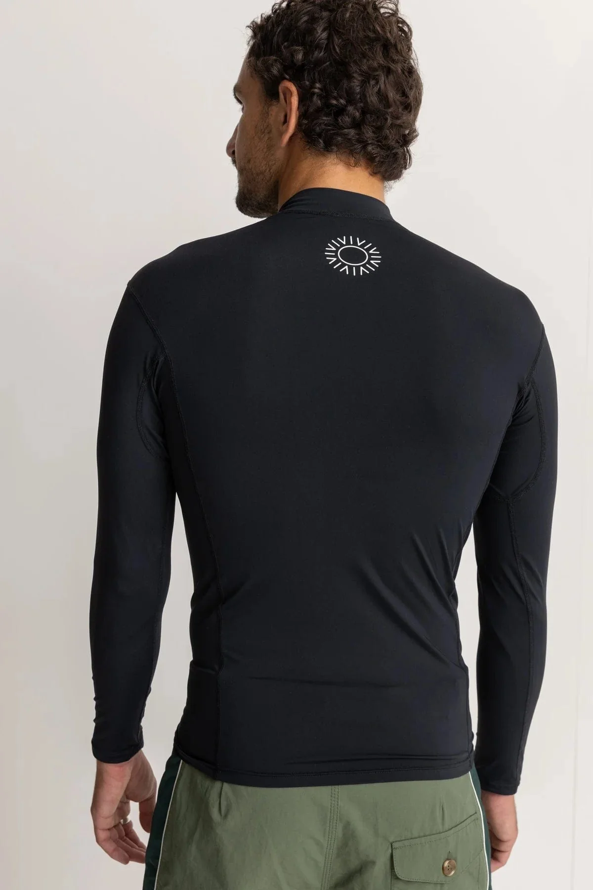 Rhythm Classic Long Sleeve Rash Shirt - Black - Image 4