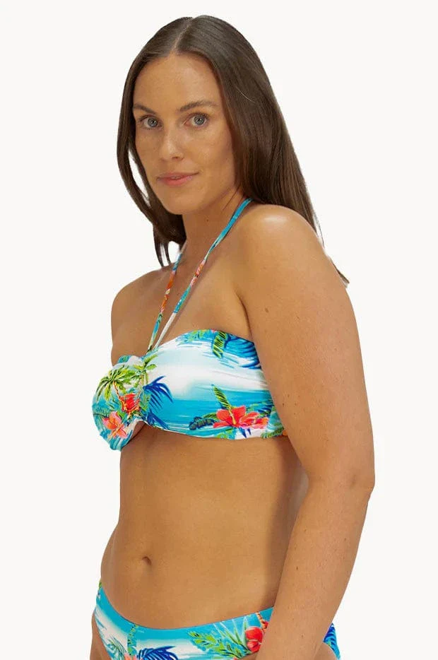 Cocos Islands Cocos Bandeau & Rio Tieside Bikini Set - White - Image 2