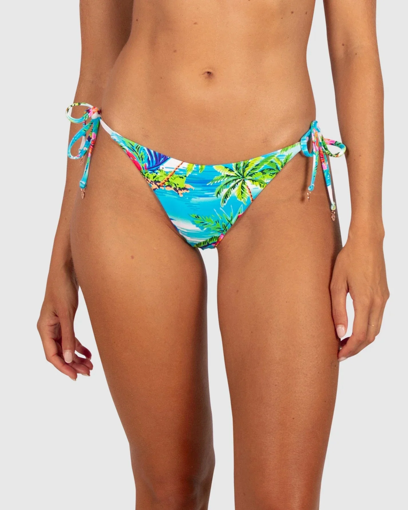 Cocos Islands Cocos Bandeau & Rio Tieside Bikini Set - White - Image 3