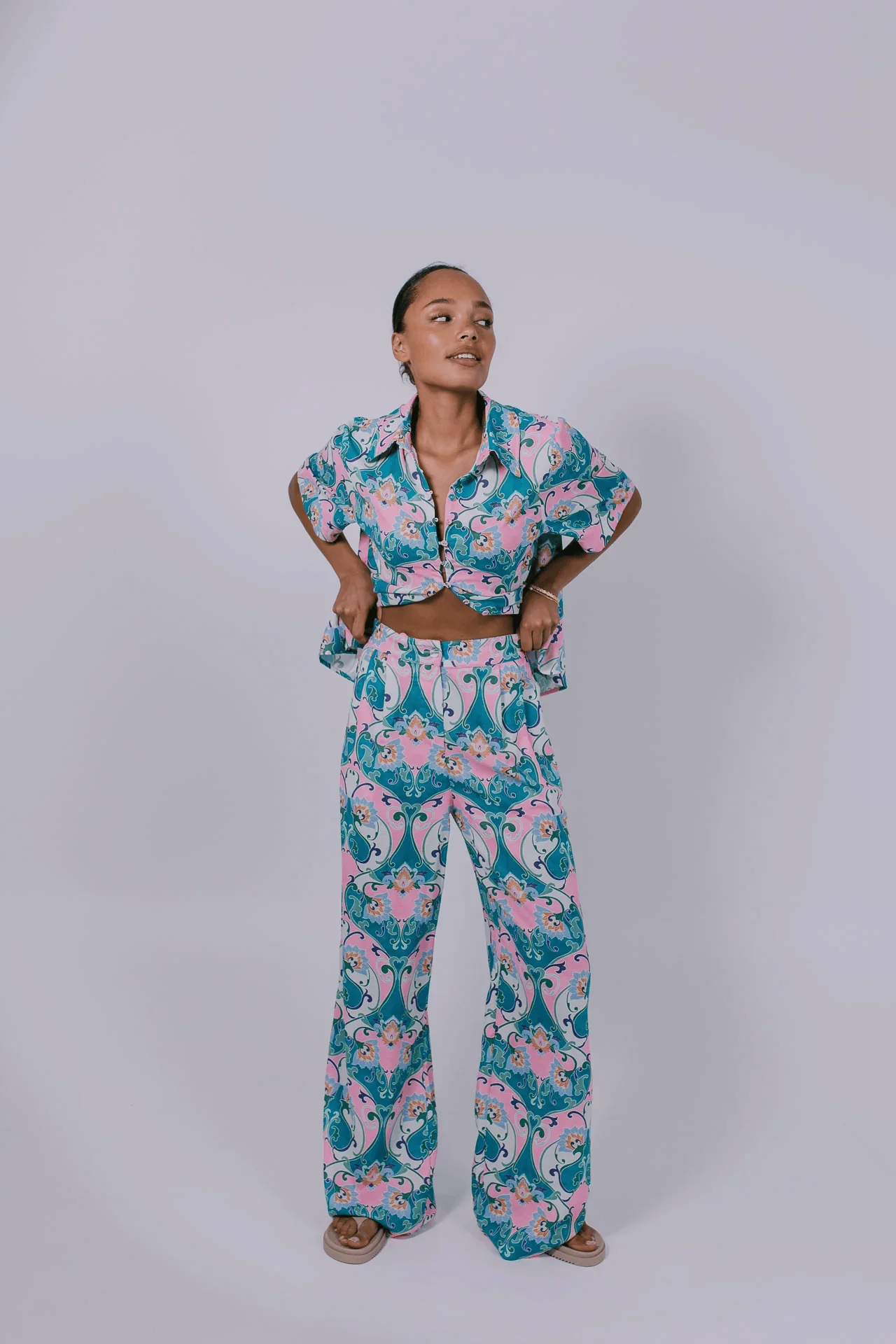 Zella Congo Pants - Charm Print