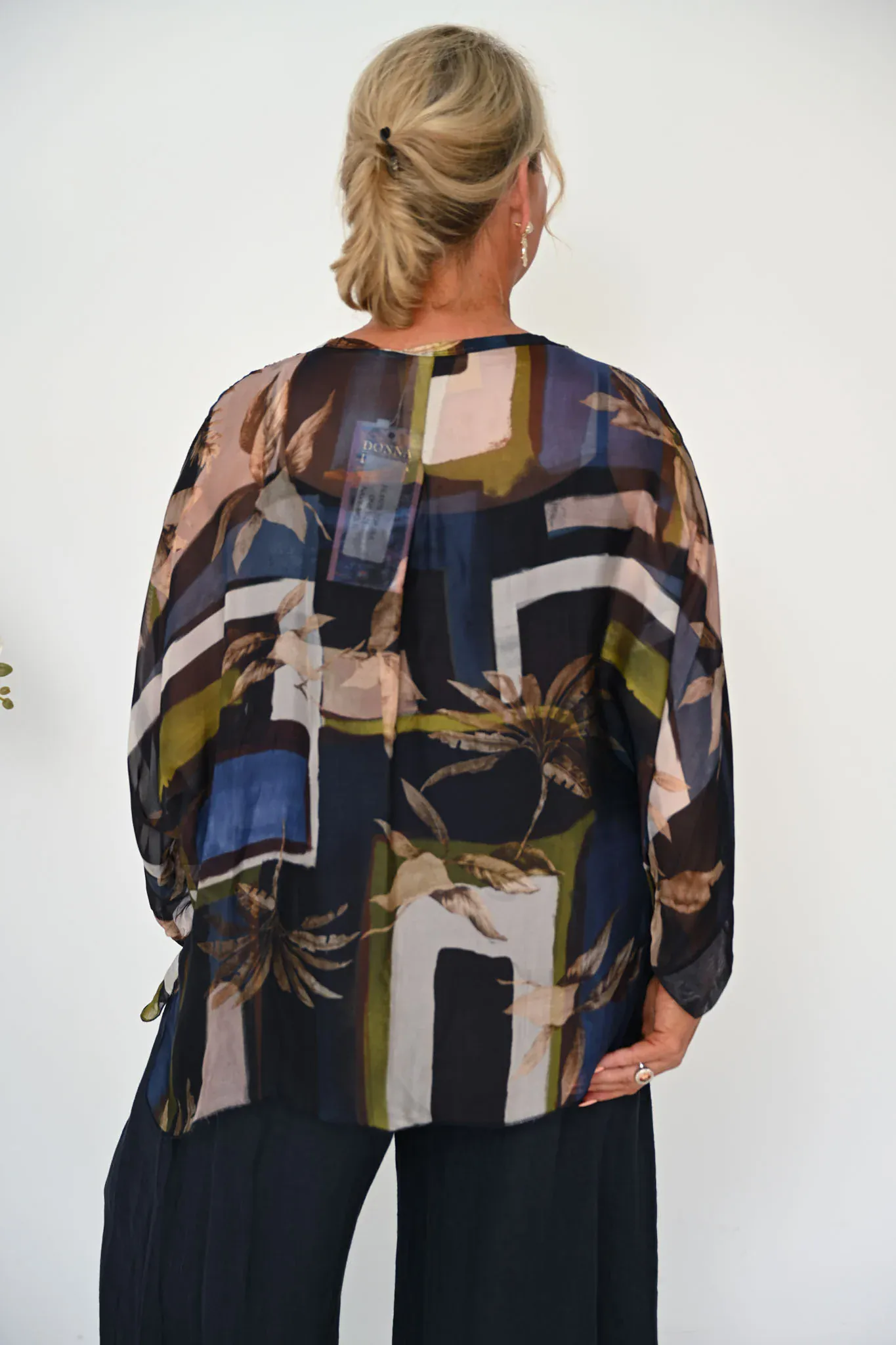 Donna Donna Filante Top - Navy - Image 2