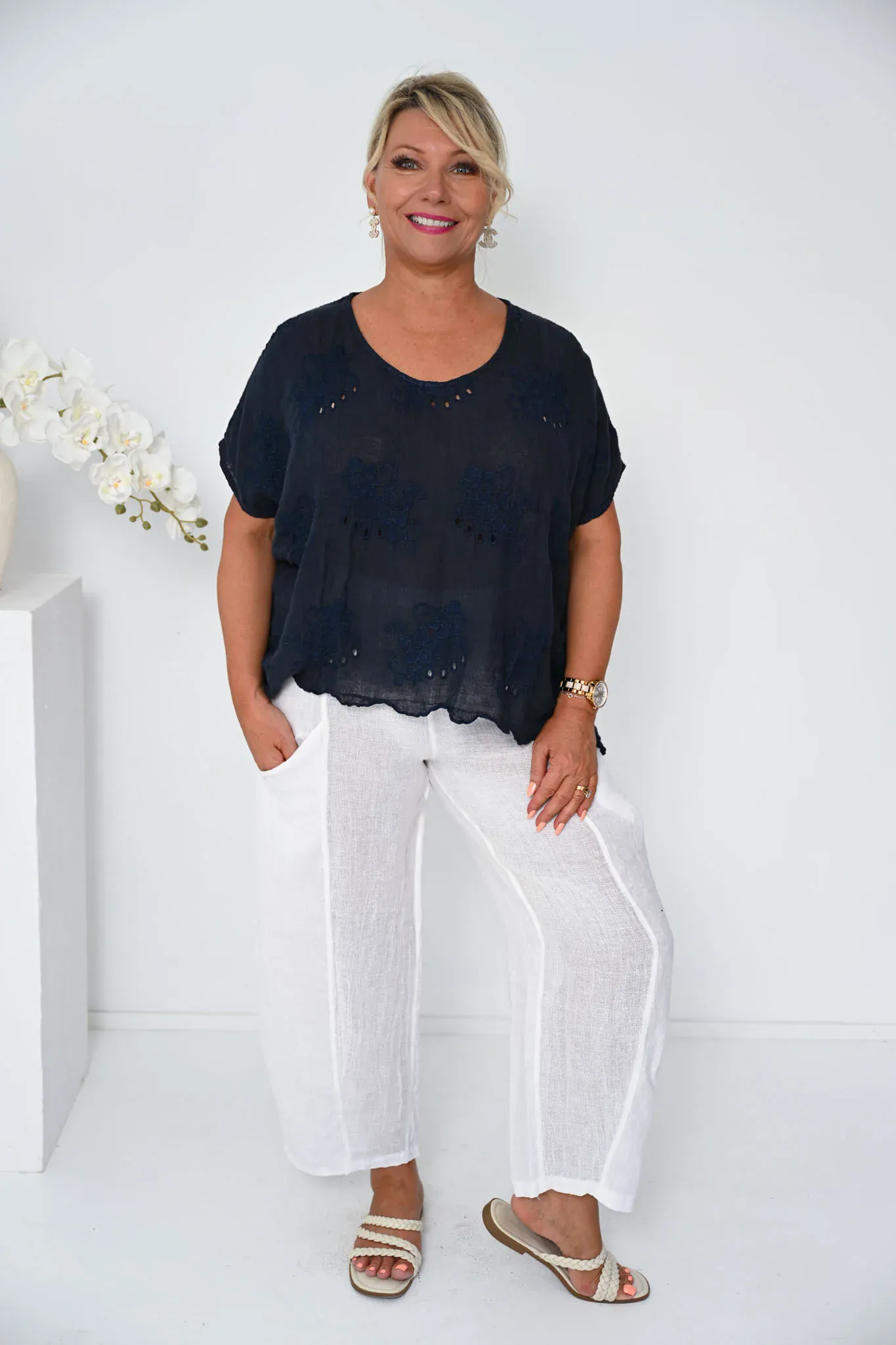 Donna Donna Golossa Pant - White