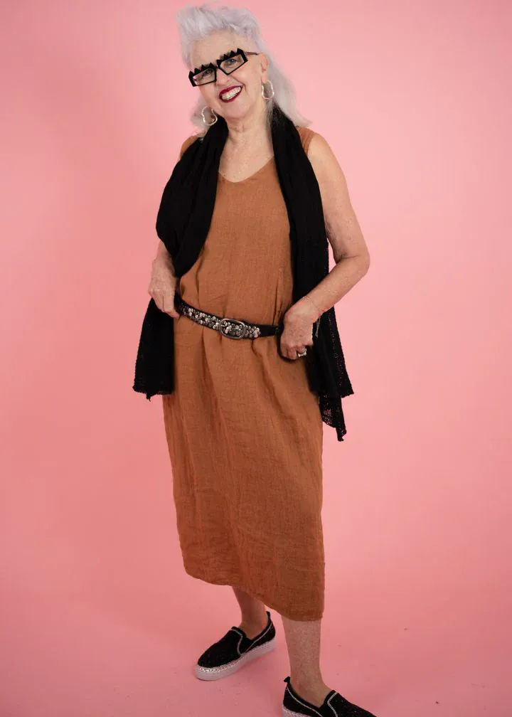 Donna Donna Lisa Dress - Cinnamon - Image 4