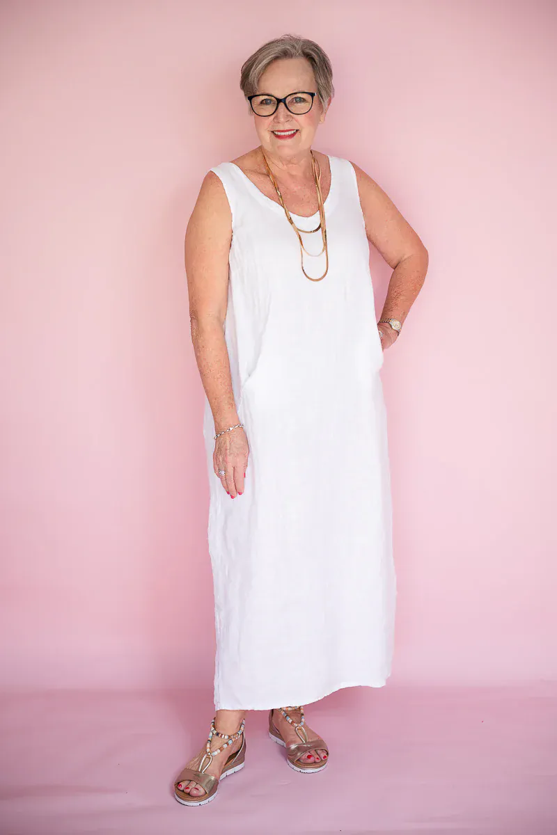 Donna Donna Lisa Dress - White