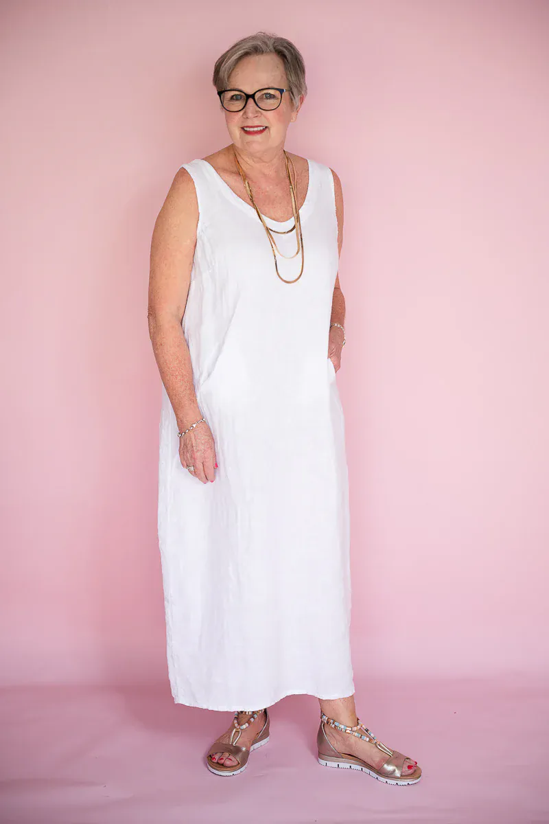 Donna Donna Lisa Dress - White - Image 2