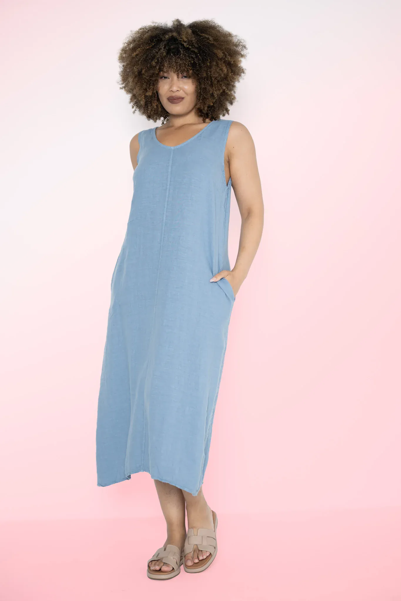 Donna Donna Marcellina Sleeveless Dress - Jeans