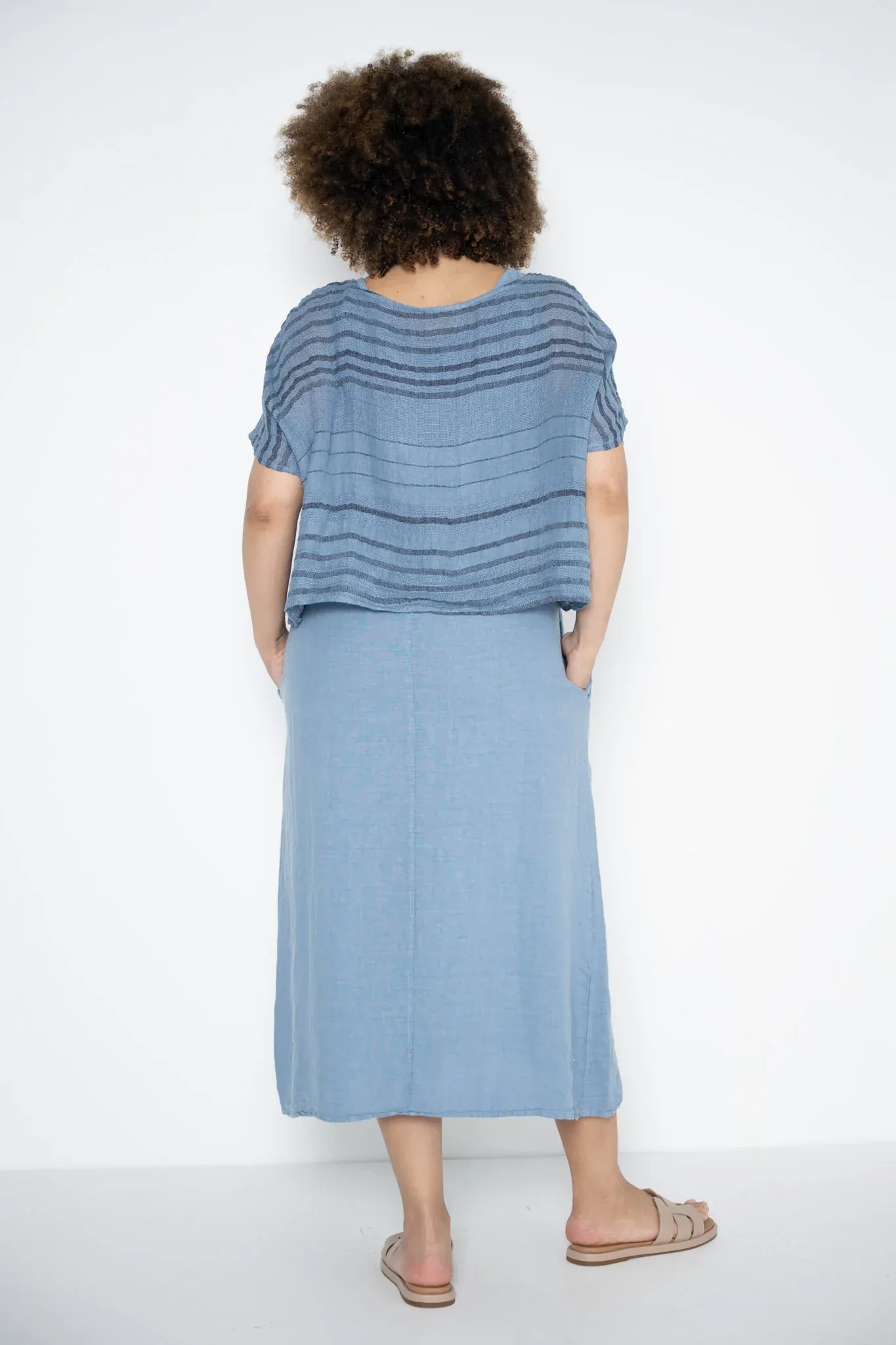 Donna Donna Marcellina Sleeveless Dress - Jeans - Image 2