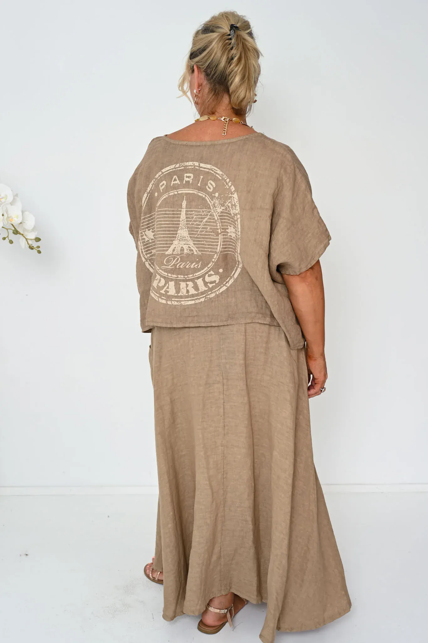 Donna Donna Verde Skirt - Camel - Image 2