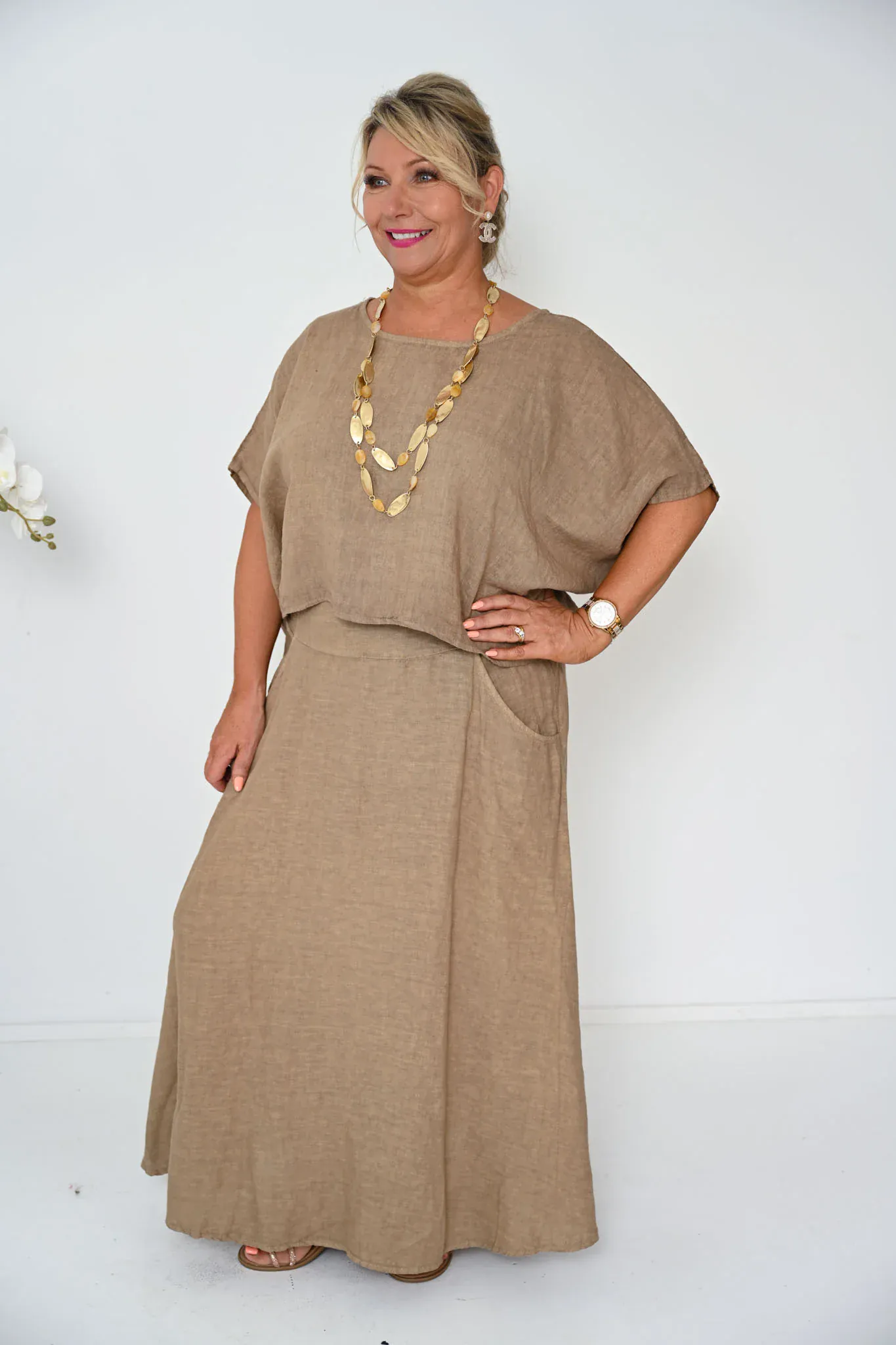 Donna Donna Verde Skirt - Camel - Image 4