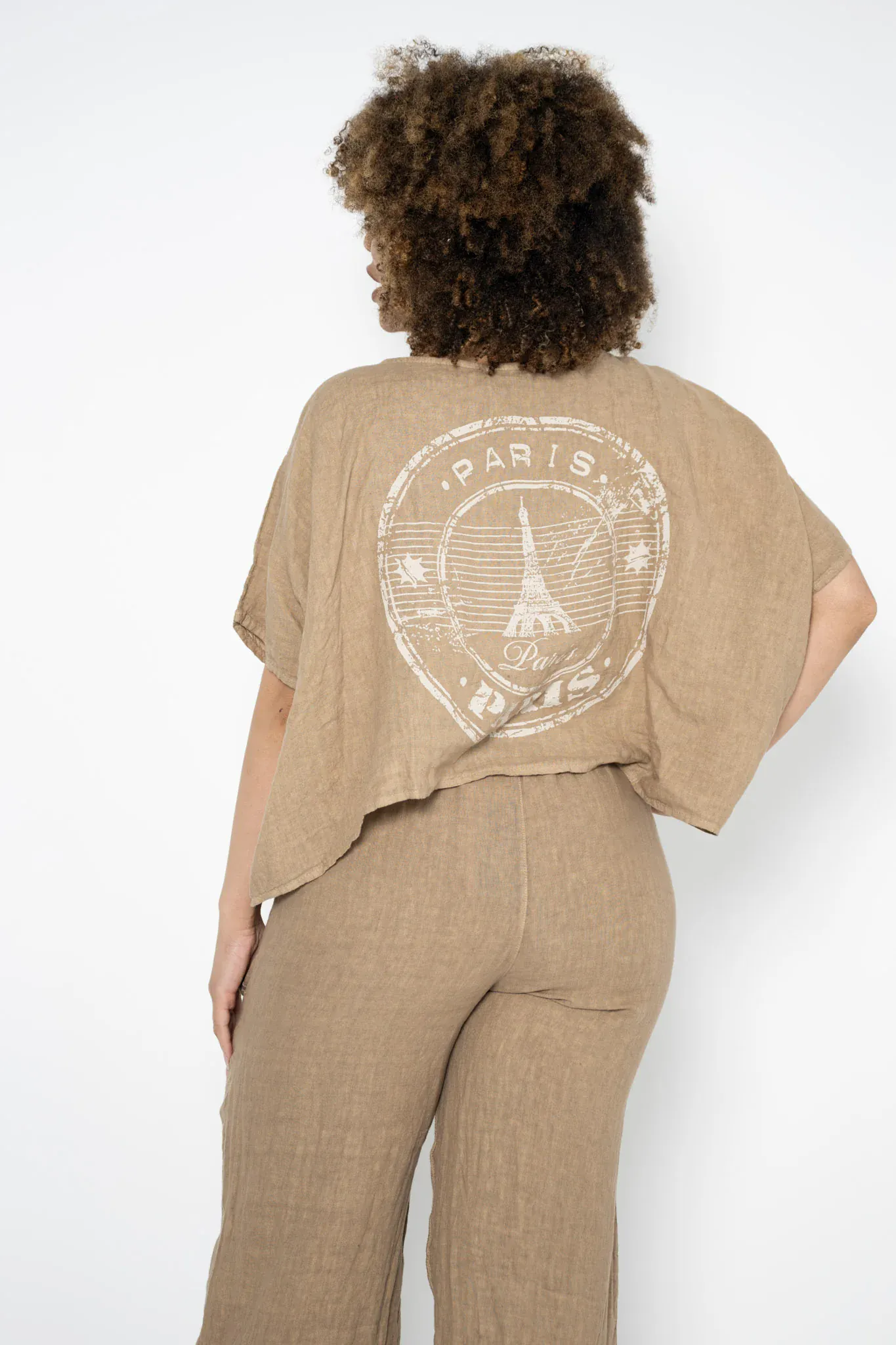Donna Donna Vielda Top - Caramel - Image 2