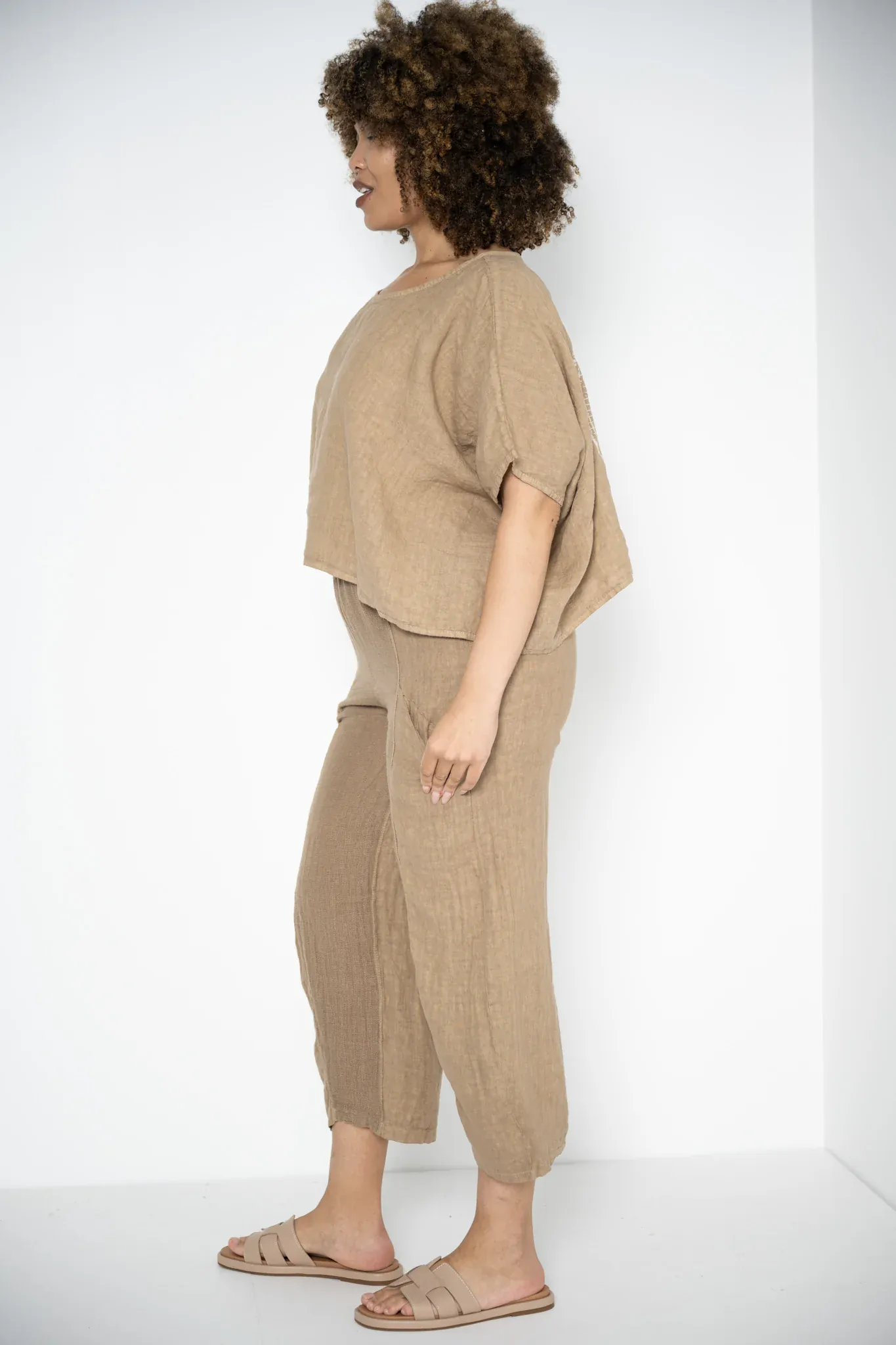 Donna Donna Vielda Top - Caramel - Image 4