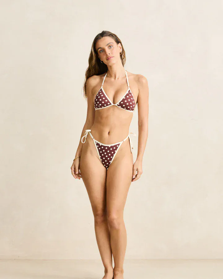 Rhythm Dotti Tie Side Itsy Pant - Cafe - Image 2