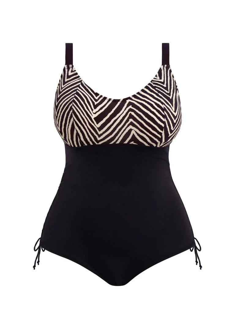Fiji Falls Non Wired Swimsuit - Black - Image 4