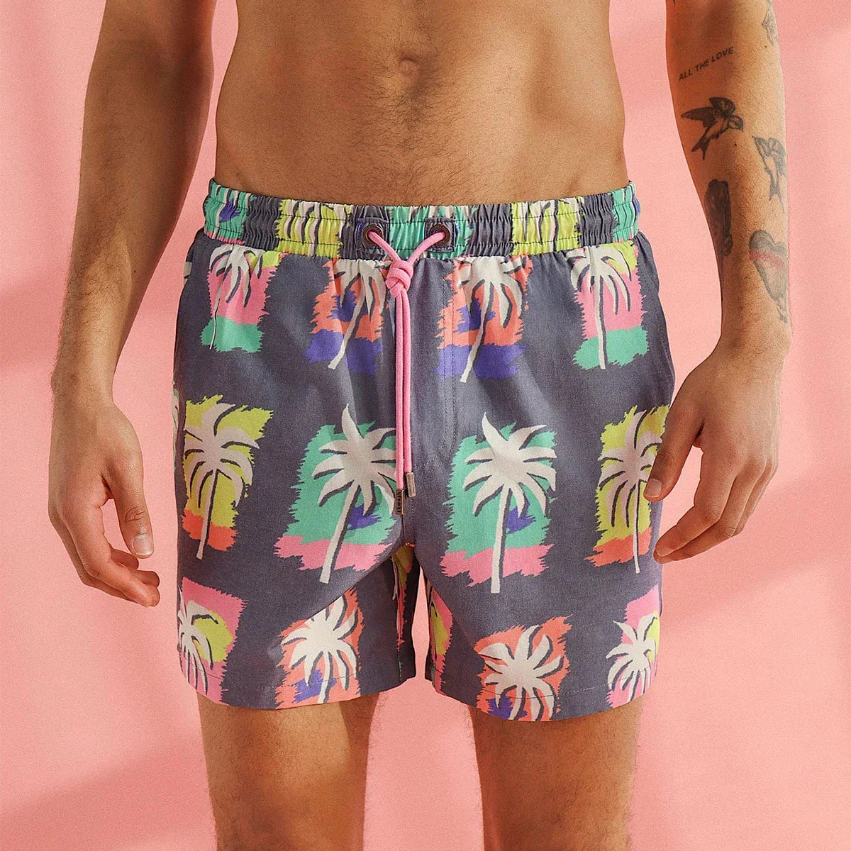 Endless Summer Mens Rad Swim Shorts - Multi - Image 2