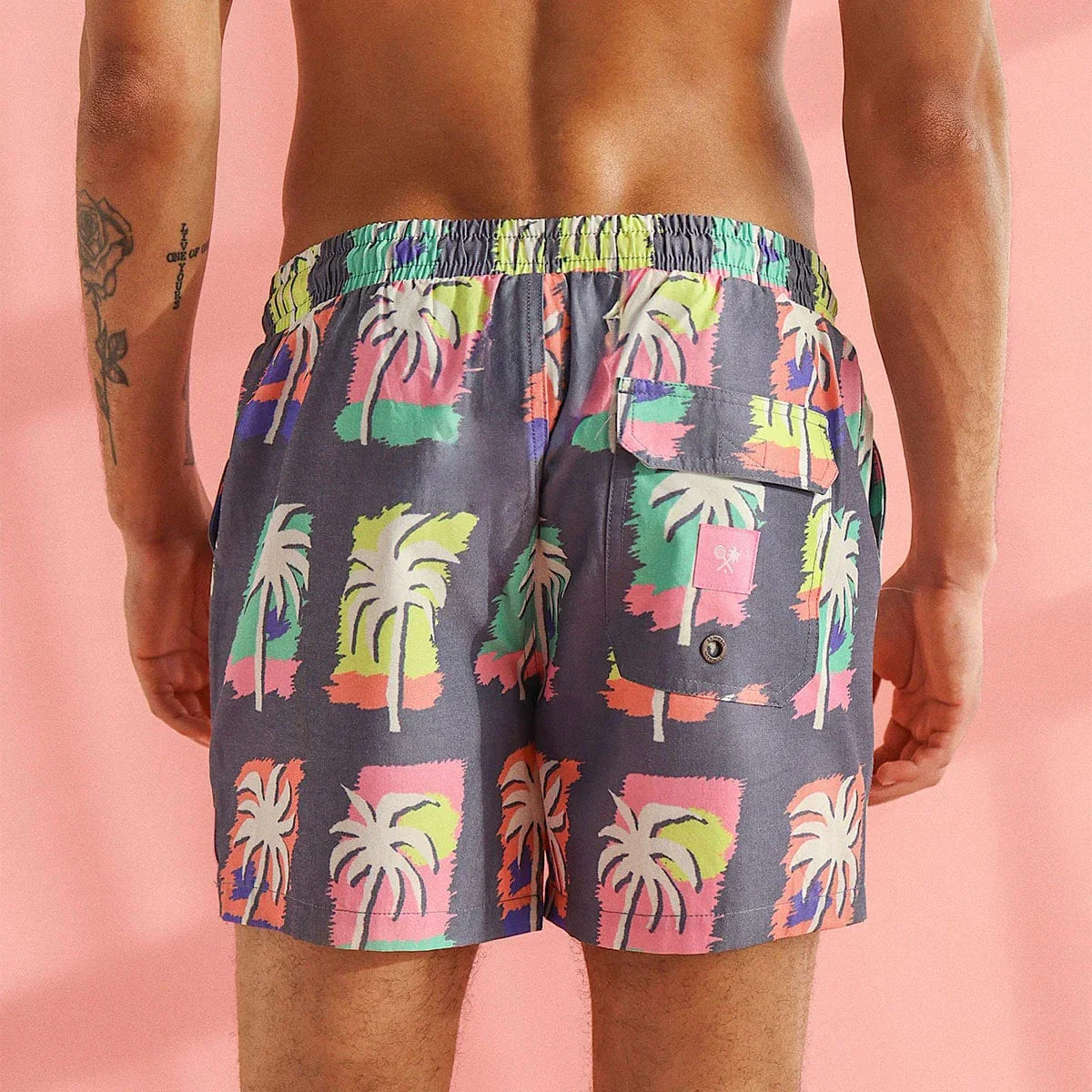 Endless Summer Mens Rad Swim Shorts - Multi - Image 3