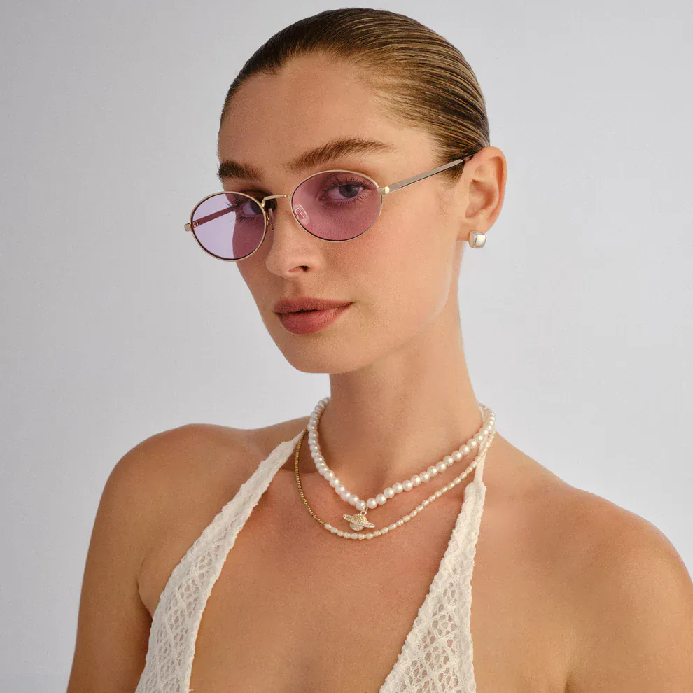 AIRE Ephermeris Sunnies - Gold Lilac Tint - Image 5