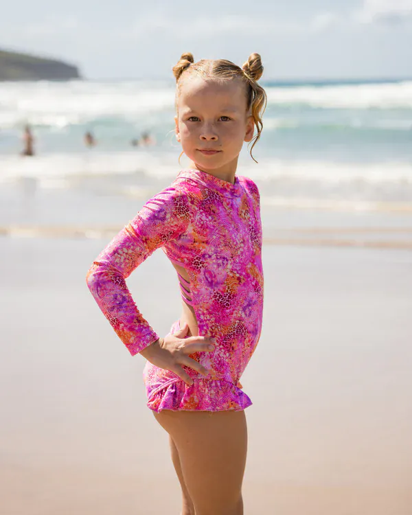 Fernleigh Ave Marli Open Back Girls Swimwear - Image 4