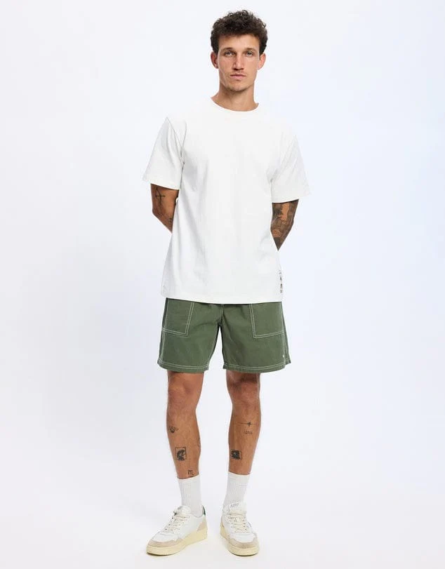 Rhythm Flagship Vintage SS T-Shirt - Ecru - Image 4
