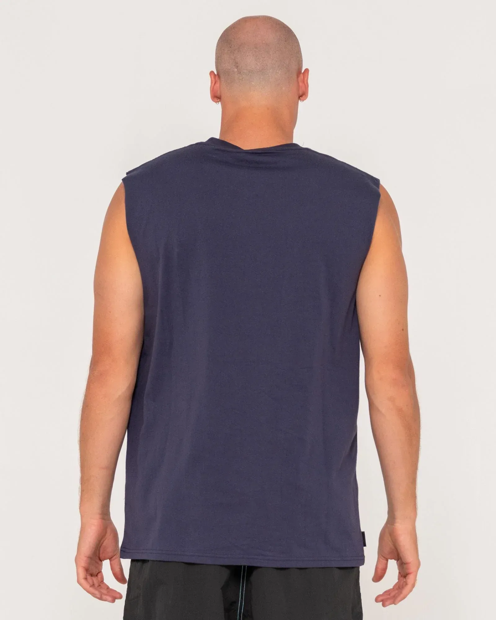 Rusty Flip Daddy Graphic Muscle - Navy Blue - Image 2